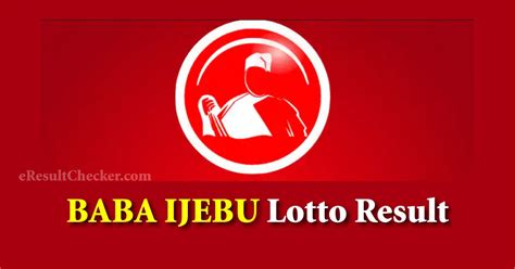 baba ijebu lotto result today